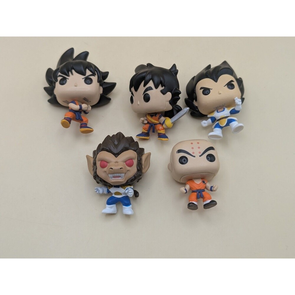Dragon Ball Z Funko Pop Pocket Mini Figure Lot of 5 Great Ape Vegeta Goku Krilli